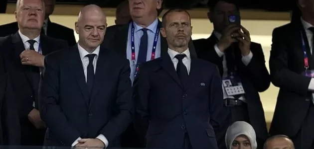 انتقد الاتحاد الأوروبي لكرة القدم خطط إنفانتينو لبيع كأس العالم، ويبدو أنه يتهم الفيفا بتقديم رشاوى لكسب الدعم