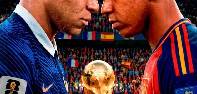منتخب إسبانيا وفرنسا يلتقون في الدور نصف النهائي لثلاث سنوات متتالية